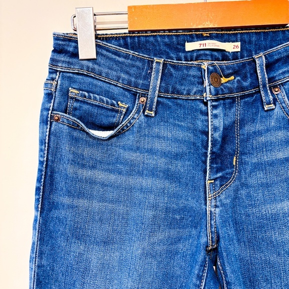 LEVI'S 711 Blue skinny jeans - Picture 9 of 10